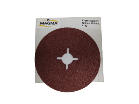 Krążki fibrowe 125x22 MAGMA - 25 szt. - P40