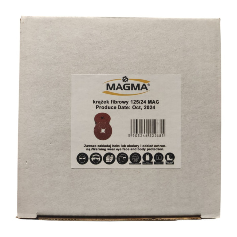 Krążki fibrowe 125x22 MAGMA - 25 szt. - P24 Krążki fibrowe 125x22 MAGMA - 25 szt. - P24