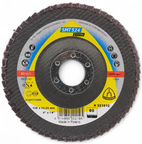 Tarcza listkowa KLINGSPOR SMT 324 EXTRA P60 Tarcza listkowa KLINGSPOR SMT 324 EXTRA P60