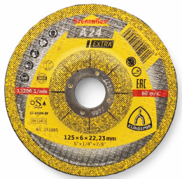 Tarcza do szlifowania 125x6x22,23 KLINGSPOR A24 EXTRA