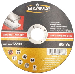 Tarcza do cięcia metalu 125x1x22.23 MAGMA SPECIAL