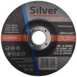 Tarcza do szlifowania metalu 125x6,4 SILVER